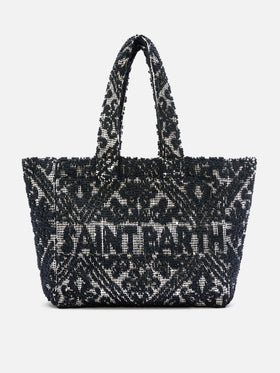 Black Tufting  cotton tote bag