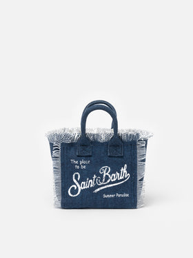 Indigo cotton canvas Mini Vanity bag