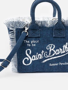 Indigo cotton canvas Mini Vanity bag