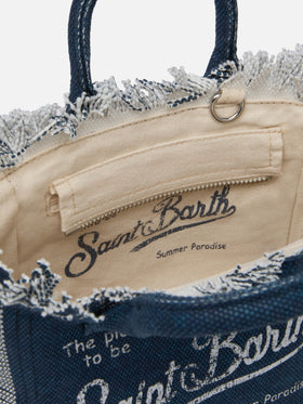 Indigo cotton canvas Mini Vanity bag