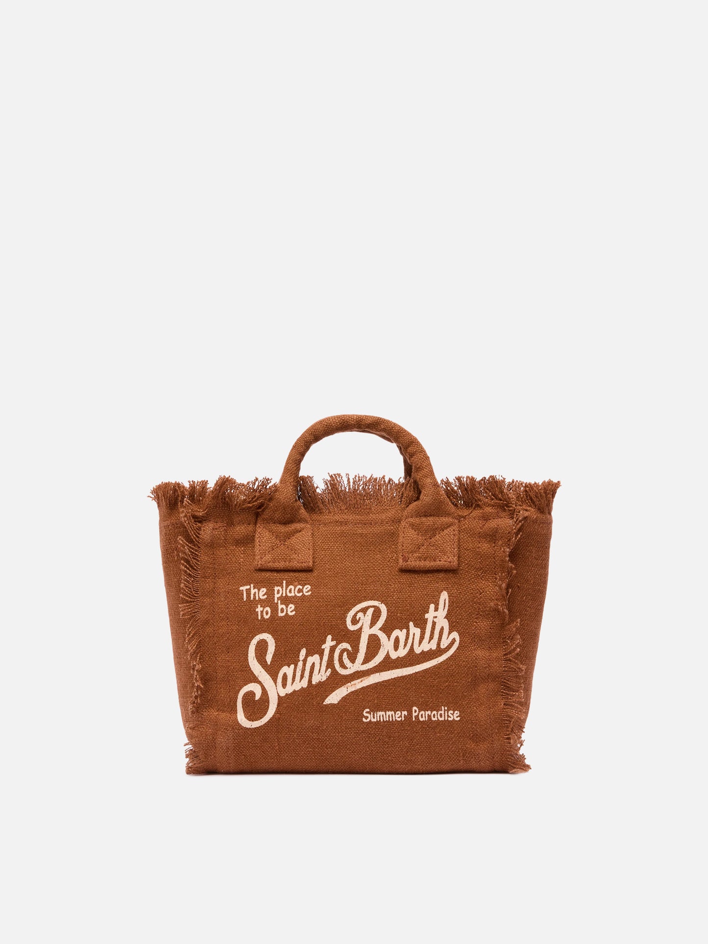 Mini Vanity brown Linen bag