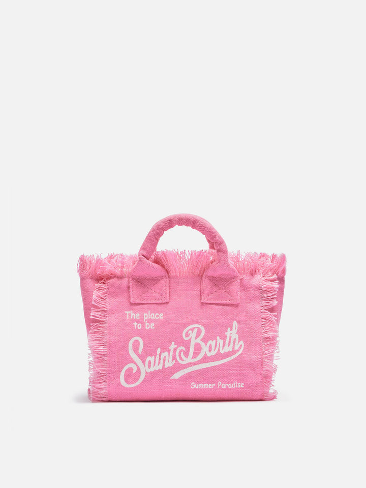 Mini Vanity rosa Leinentasche