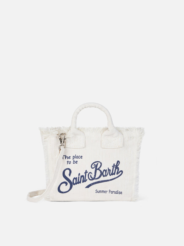 Off-white Mini Vanity Linen bag