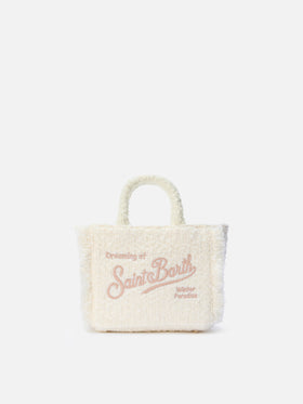 Borsa a mano Vanity Mini Tweed bianca