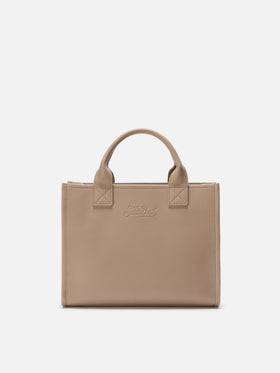Vanity Bag Large Shoulder Bag in hazelnut hammered leather