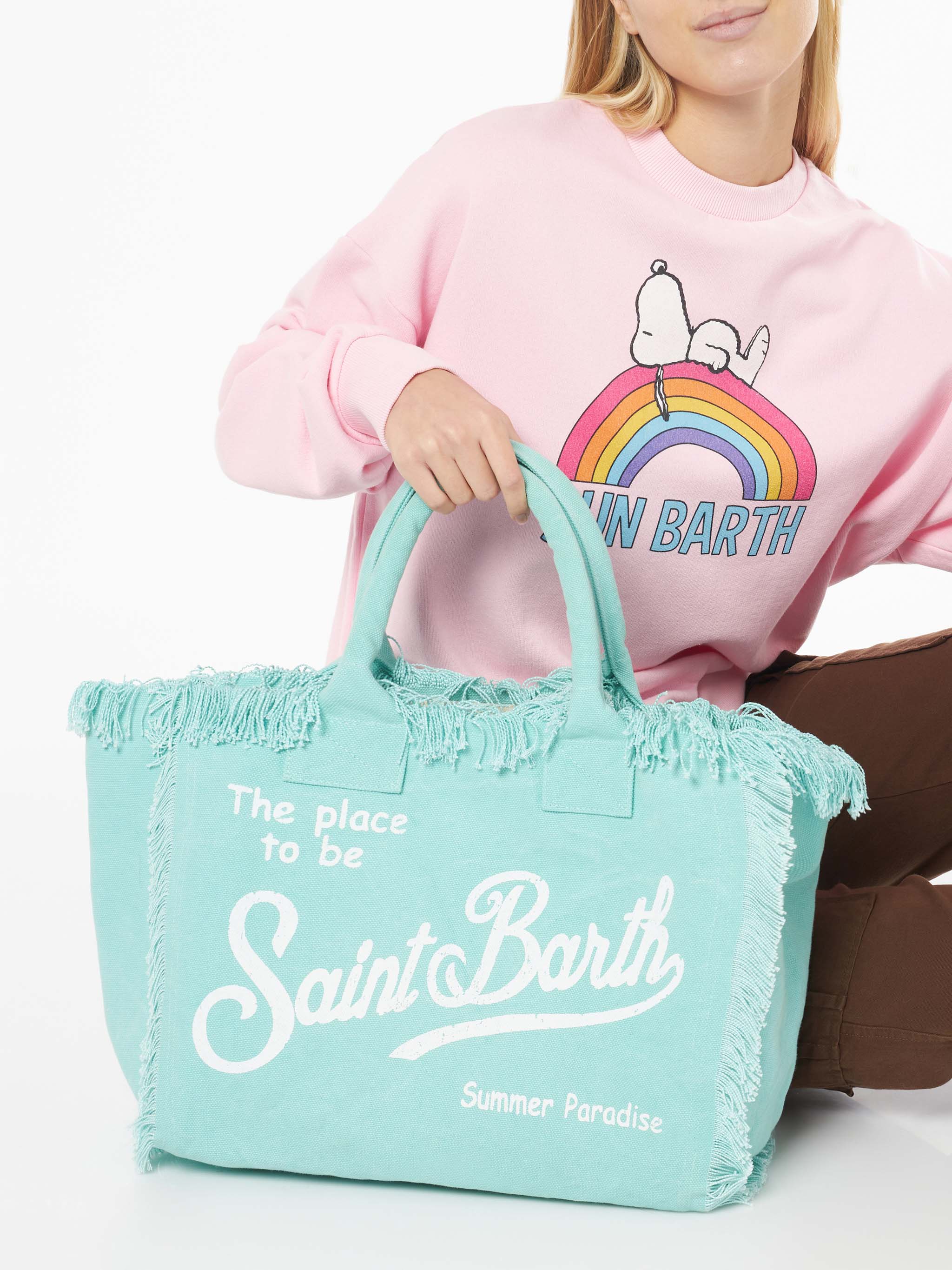 MC2 SAINT BARTH MARIELLE00267F21 関税送料込 MC2 Saint Barth Beach Bag with Embroidered Logo and Paisley