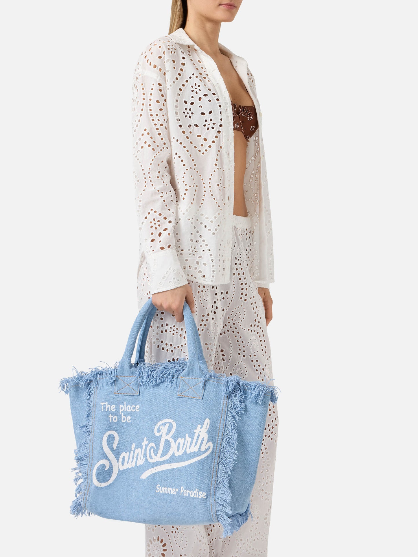 Light wash denim Vanity regular bag