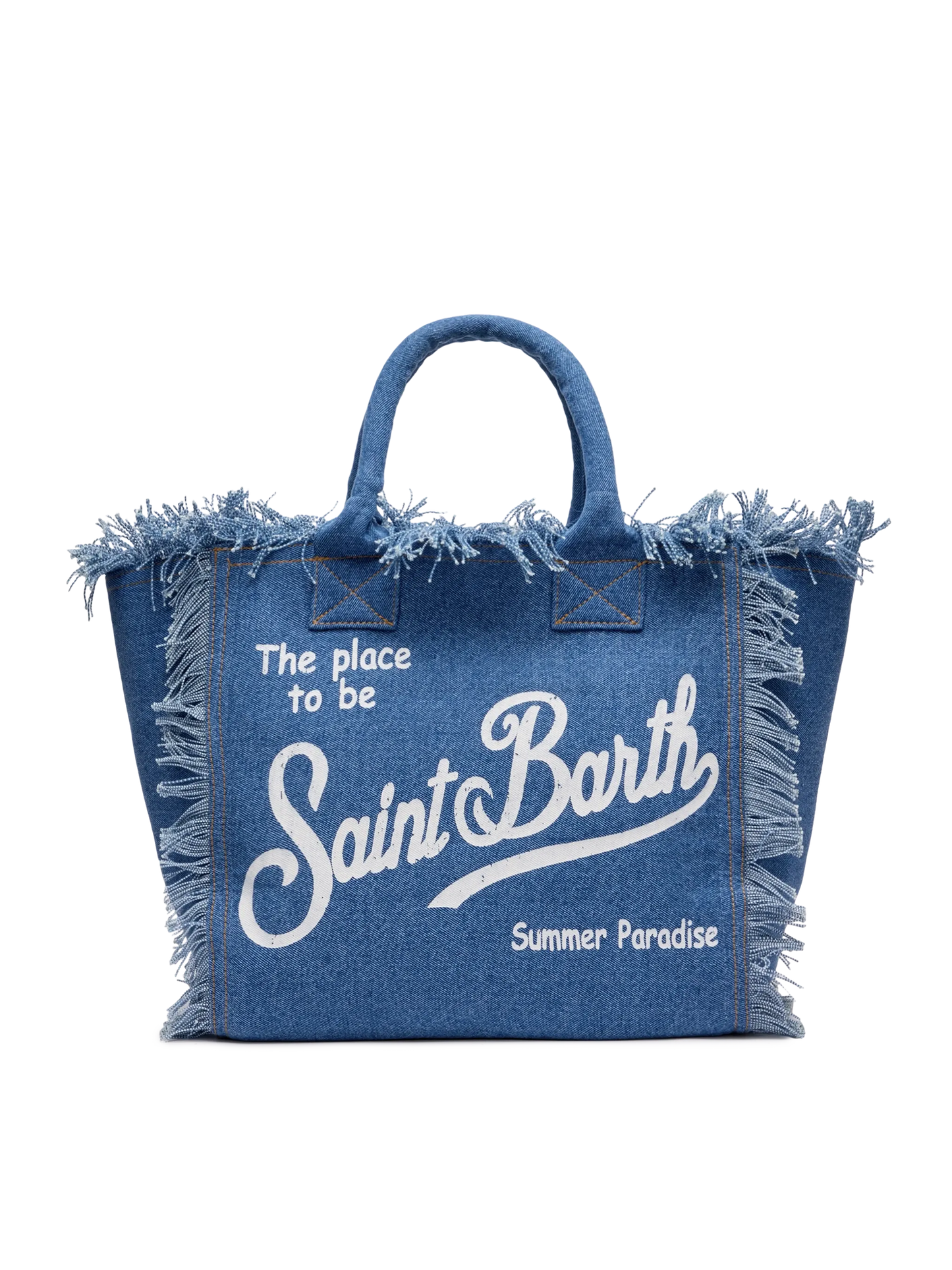 Denim fabric Vanity tote bag - MC2 Saint Barth