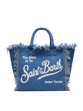 Denim fabric Vanity tote bag - MC2 Saint Barth
