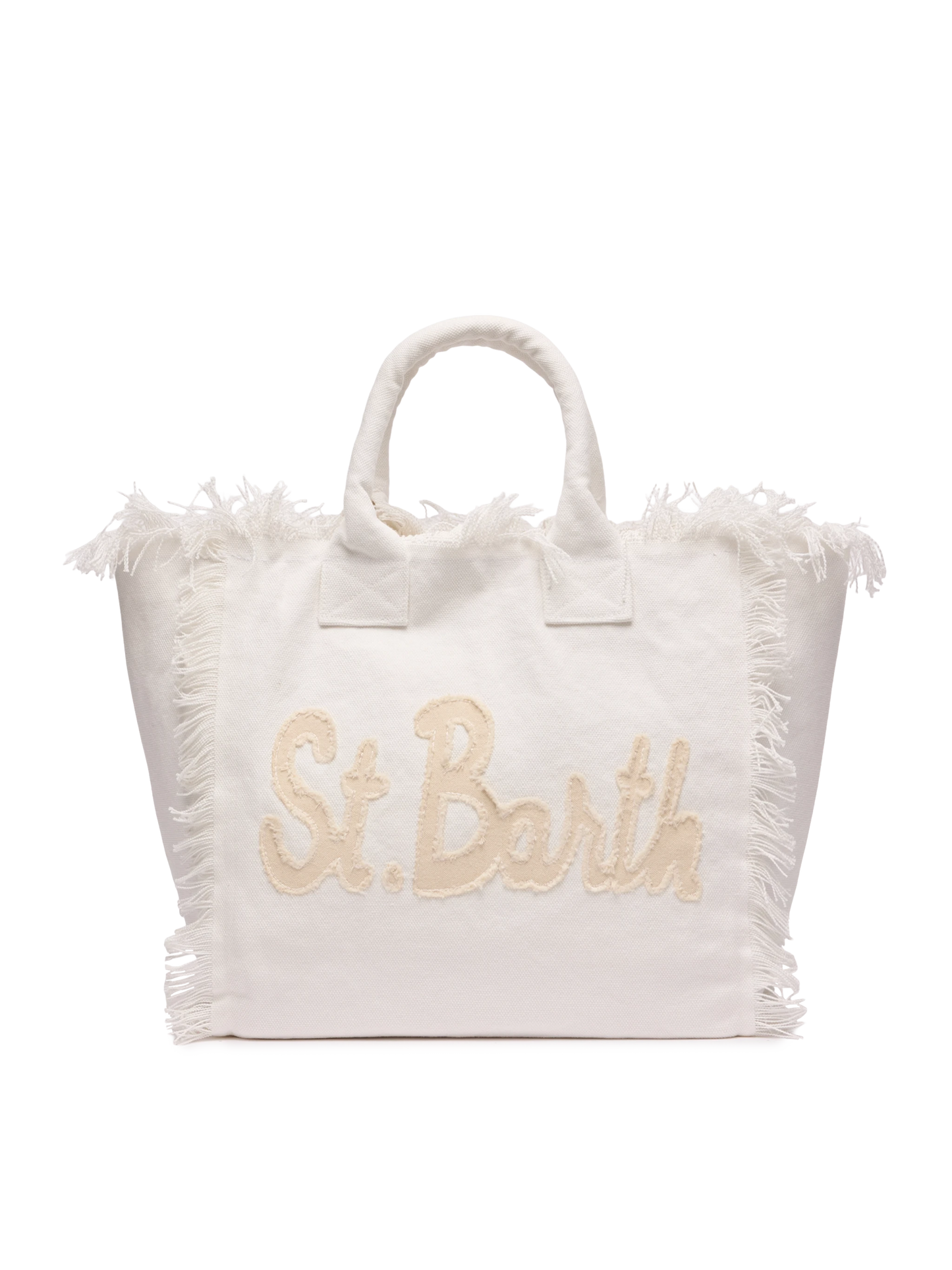 Cotton canvas Vanity tote bag with St. Barth patch logo - MC2 Saint Barth