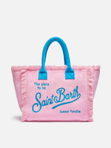 Pink terry Vanity Sponge tote bag