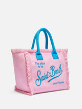 Pink terry Vanity Sponge tote bag