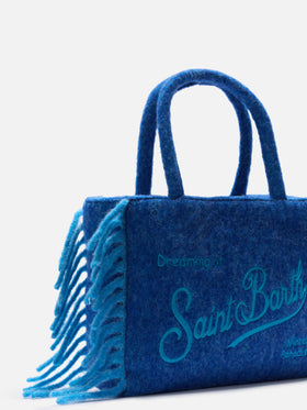 Schminkdecke als Schultertasche mit seitlichen Fransen