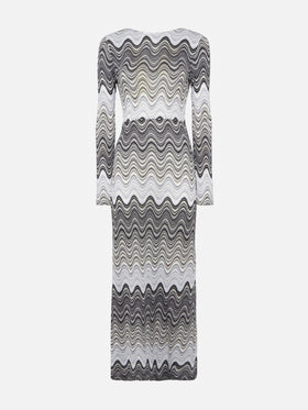 Abito maxi in maglia raschel Venere