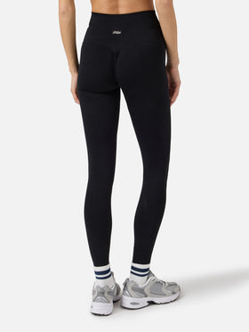 Black Vega technical fabric sports leggings