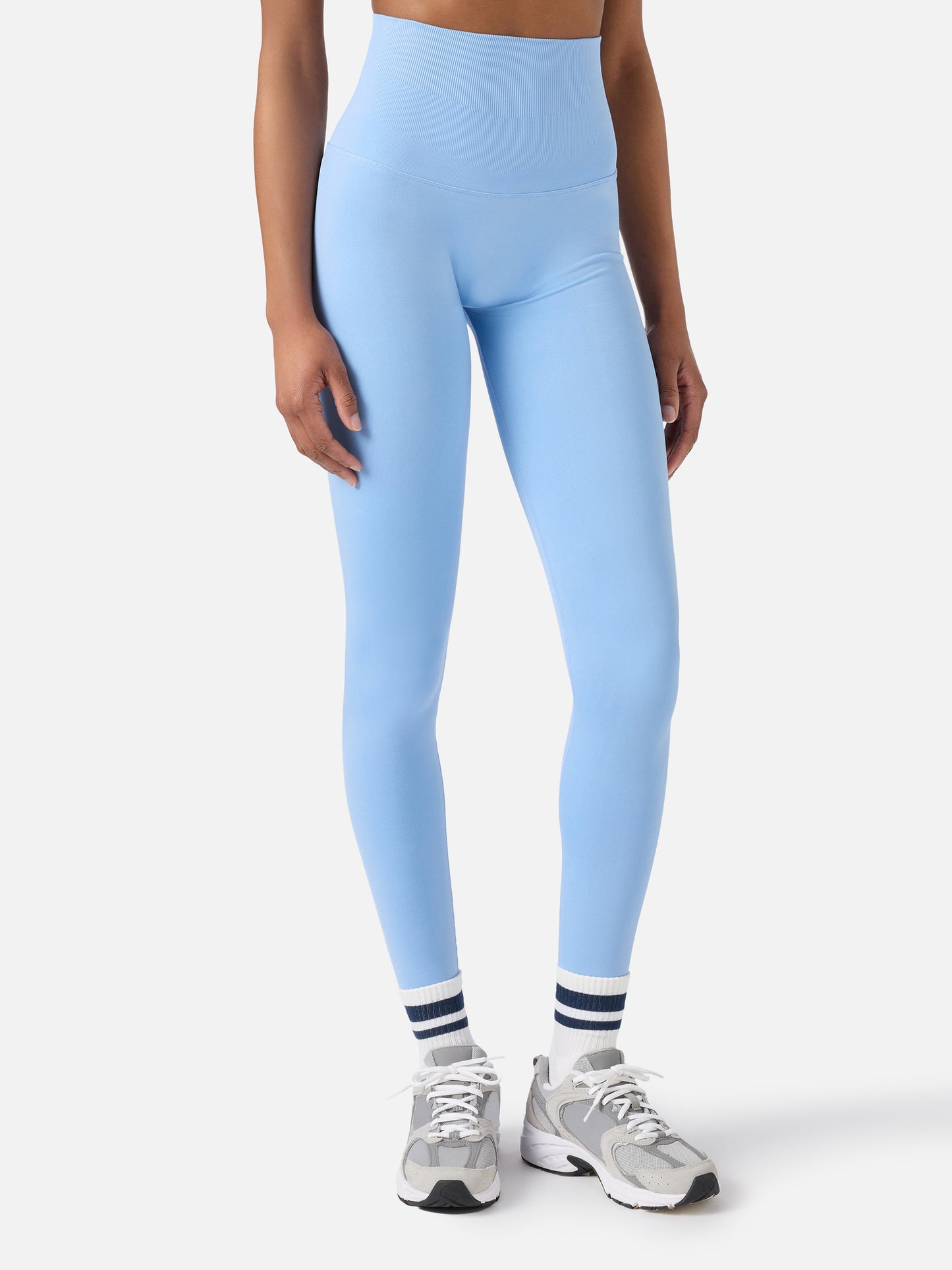 Light blue Vega technical fabric sports leggings