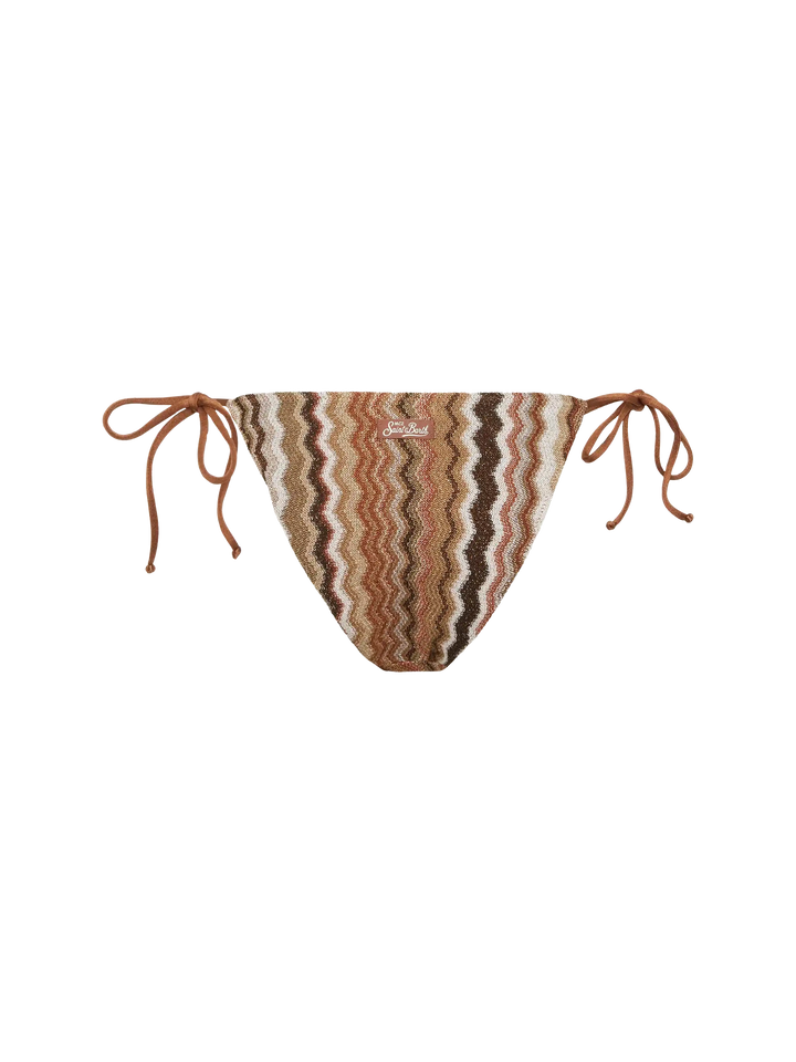 Virgo raschel knit classic swim briefs with wave pattern - MC2 Saint Barth