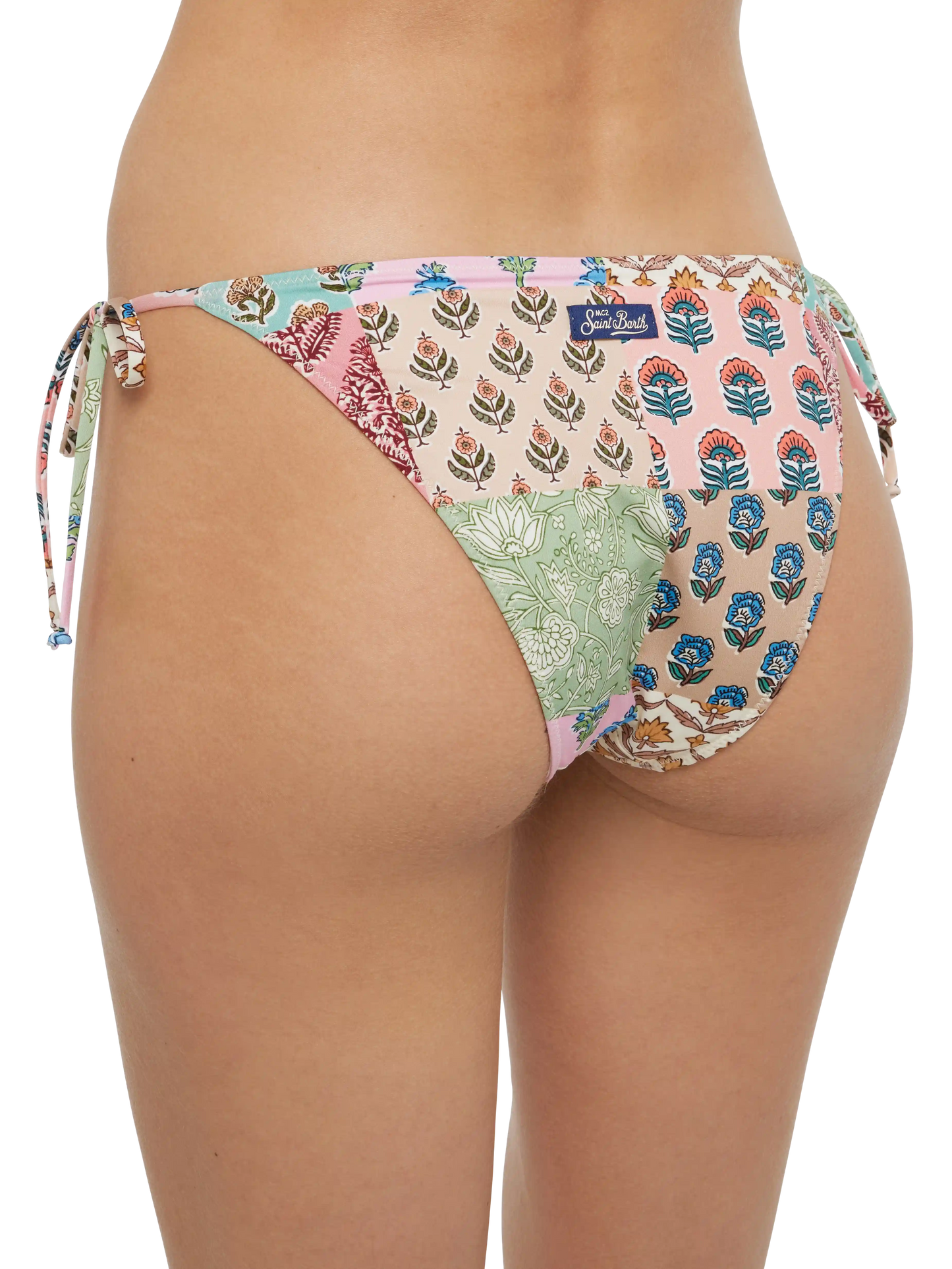 Klassische Badehose „Virgo“ mit floralem Patch-Print