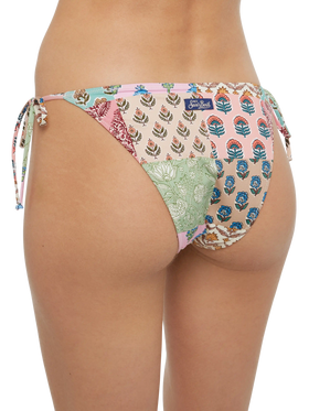 Klassische Badehose „Virgo“ mit floralem Patch-Print