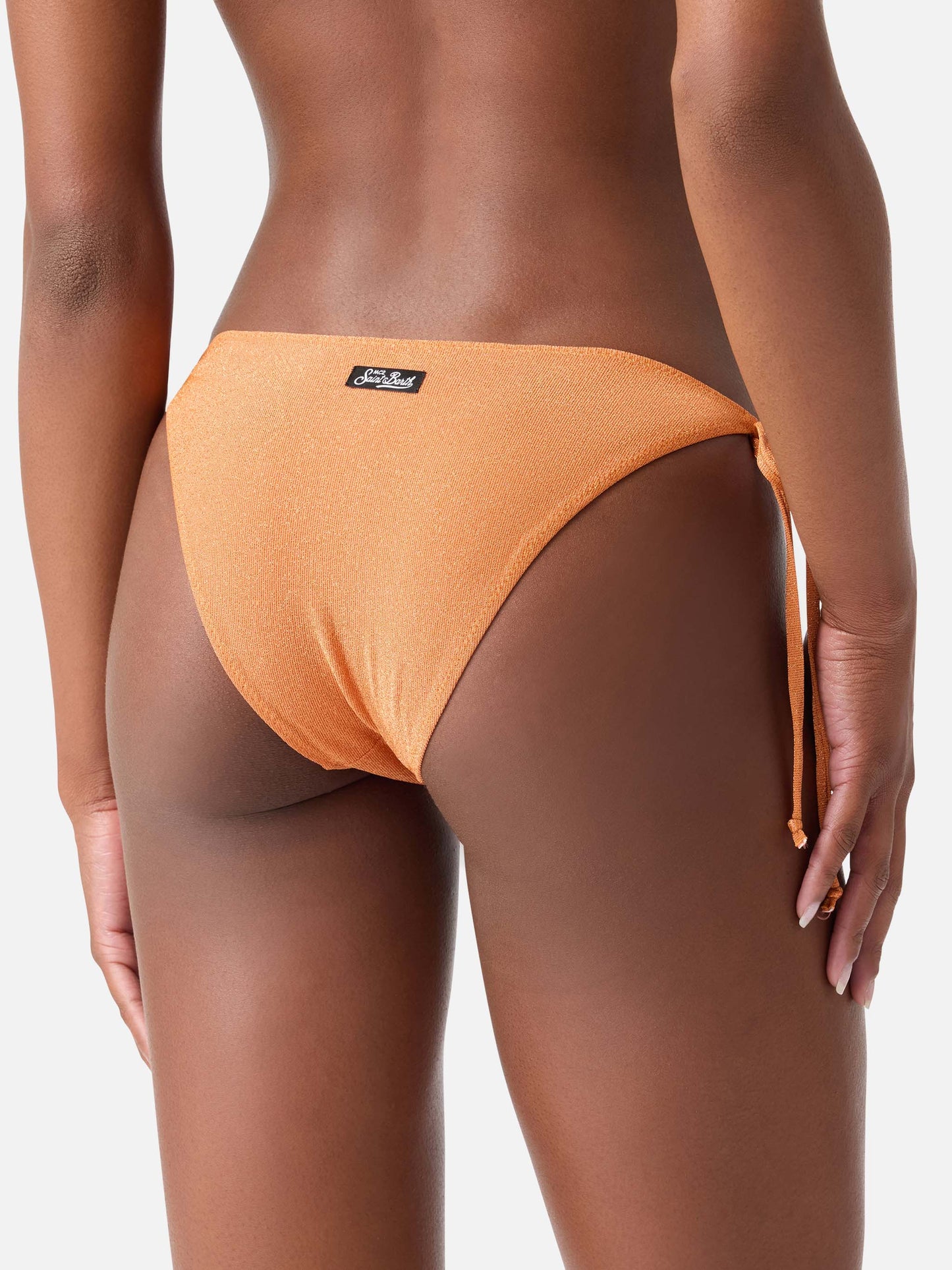 Bikini triangle Janet Virgo orange en lurex 