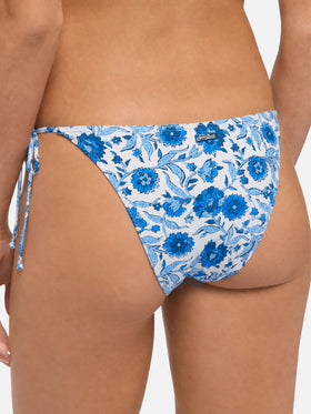 Slip mare Virgo classico in con stampa batik blu