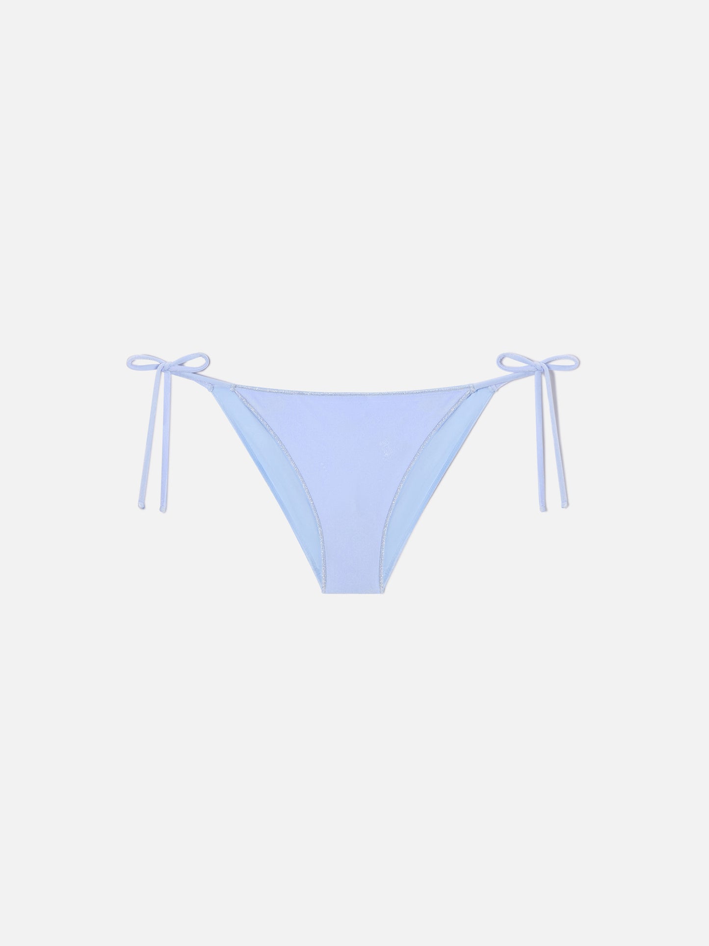 Slip mare Virgo classico in velluto azzurro
