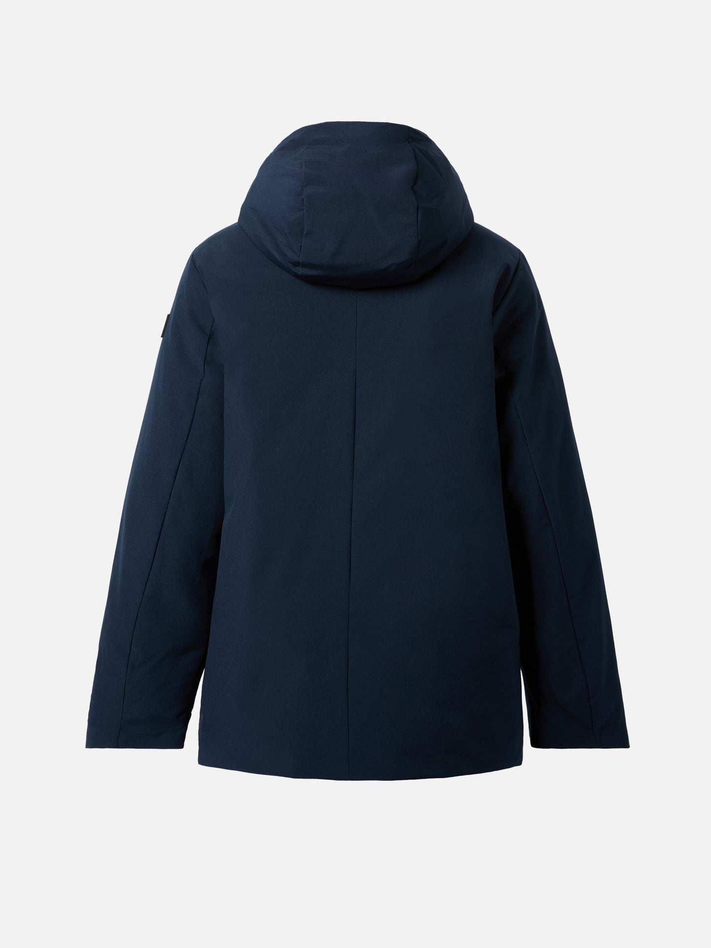 Parka con cappuccio Voyager Jr blu navy con interno tartan