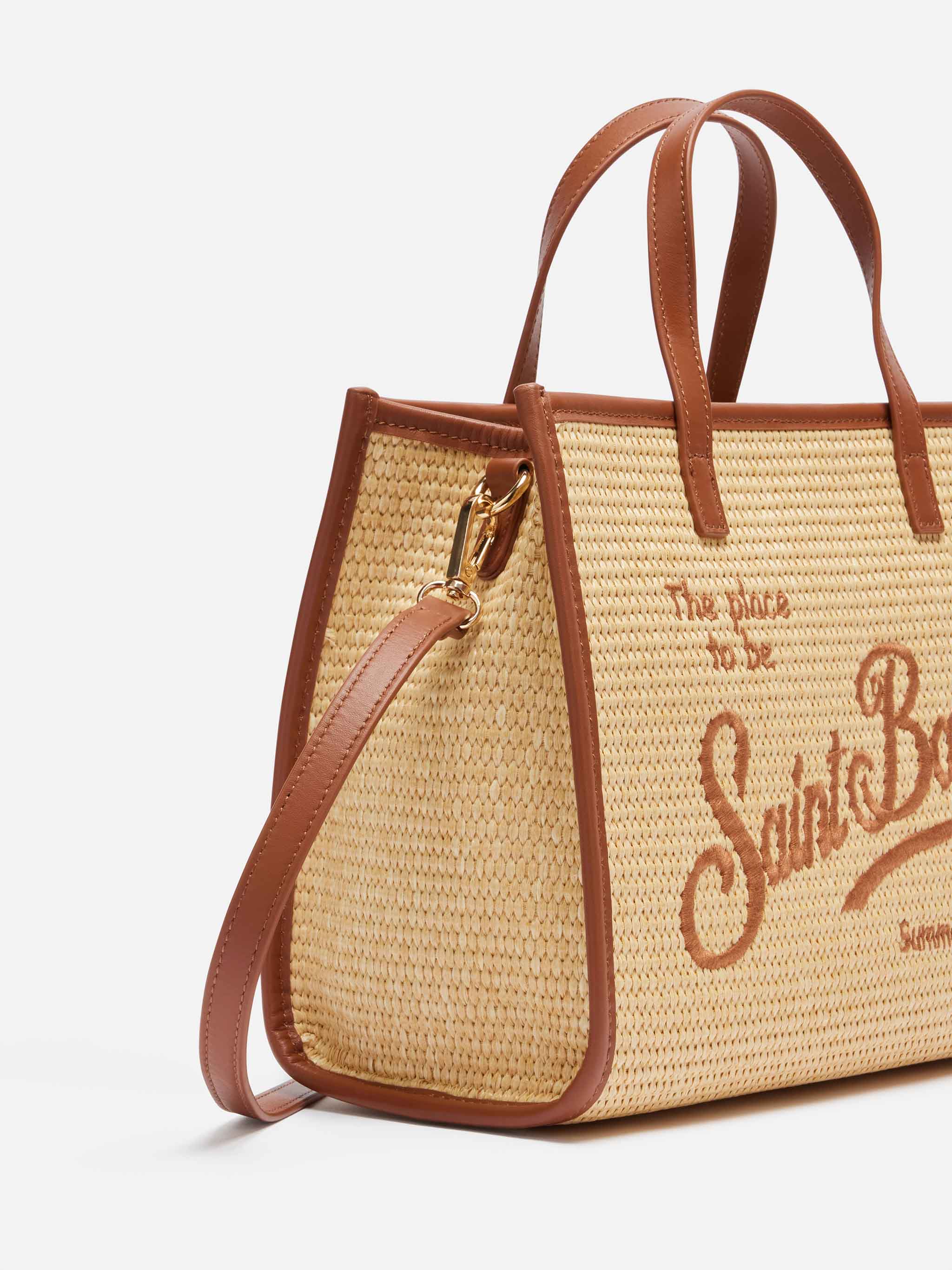 Beige Vivian Midi Straw handbag – MC2 Saint Barth