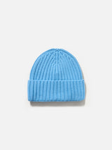 Man dusty blue cashmere blend hat Wengen