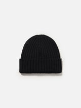 Man black cashmere blend hat Wengen