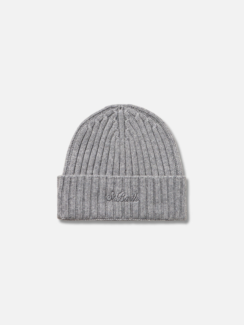 Man mèlange grey cashmere blend hat Wengen