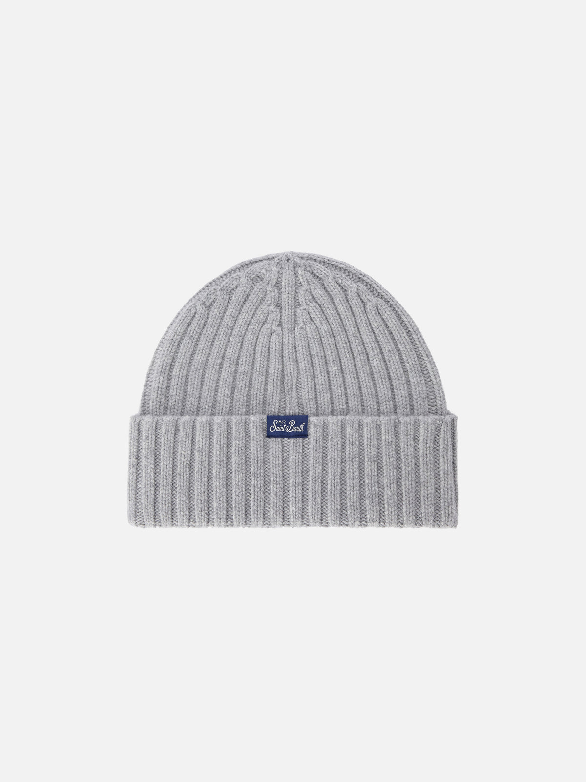 Light grey Wengen beanie with Après Sking embroidery