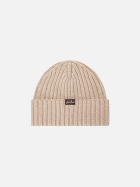 Gorro Wengen beige con bordado Save Water Drink Vin Brulé 