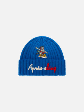 Blue gorro Wengen con bordado Après Sking | Special edition 
