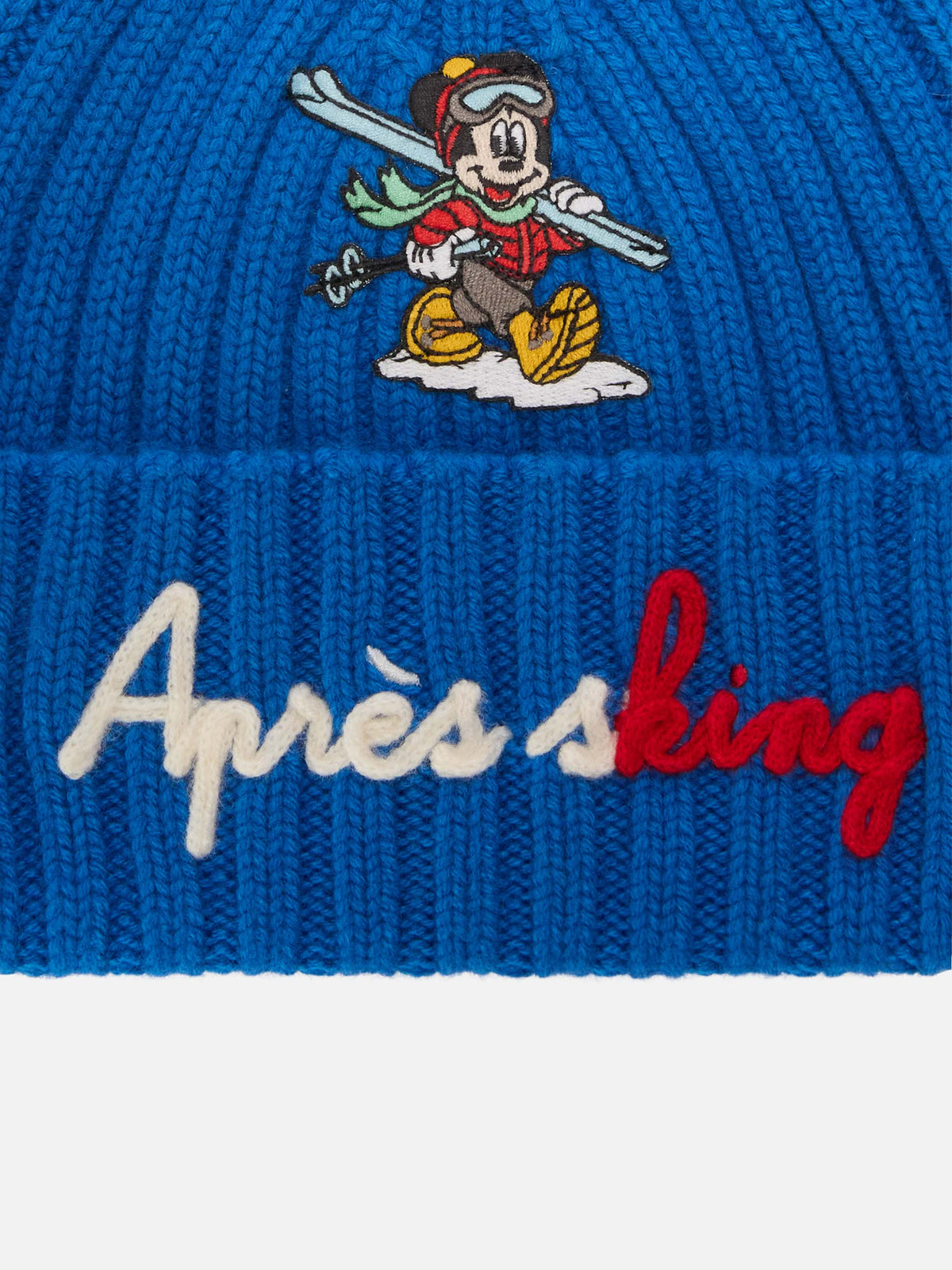 Blue gorro Wengen con bordado Après Sking | Special edition 