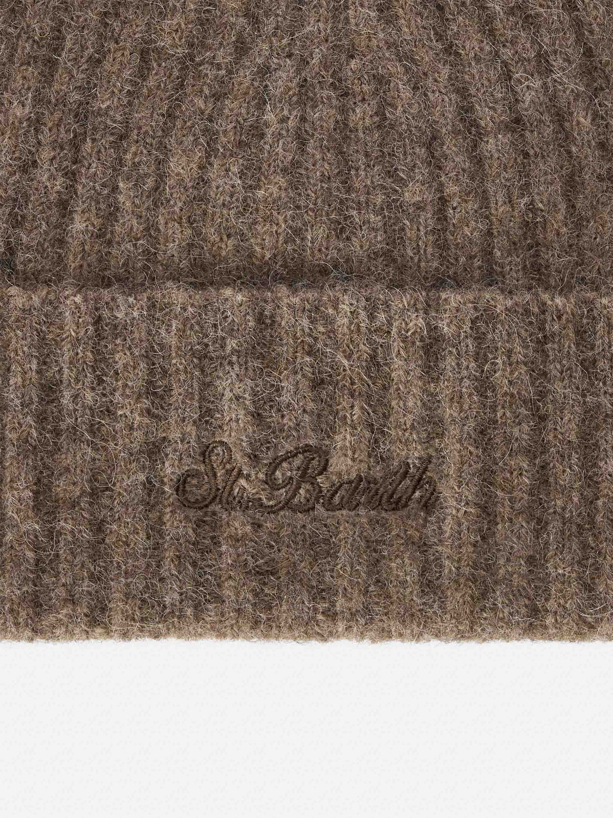 Gorro de mezcla de alpaca Nut Wengen con bordado del logotipo 