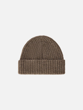 Gorro de mezcla de alpaca Nut Wengen con bordado del logotipo 