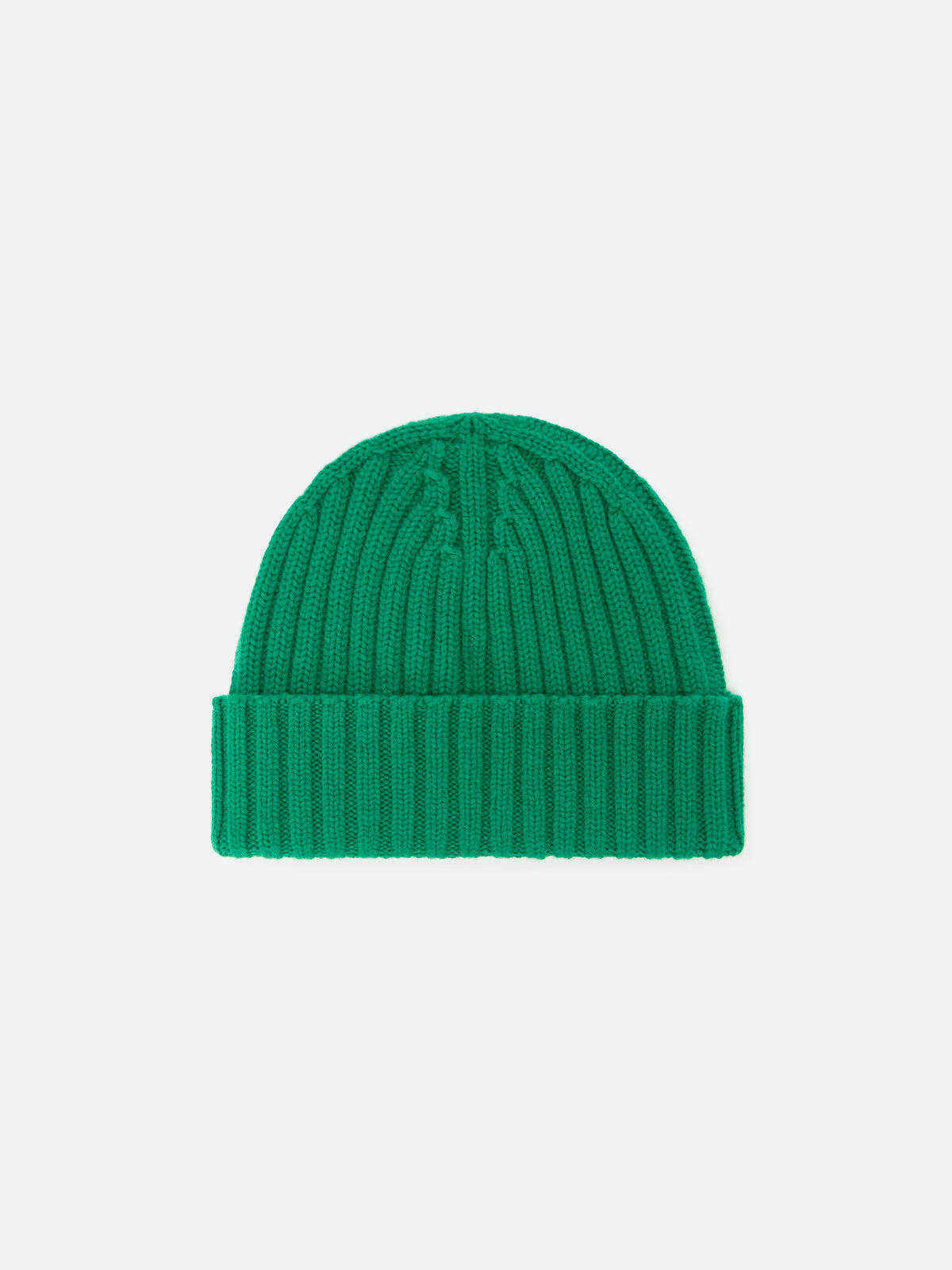 Berretto Wengen verde in lana con ricamo logo