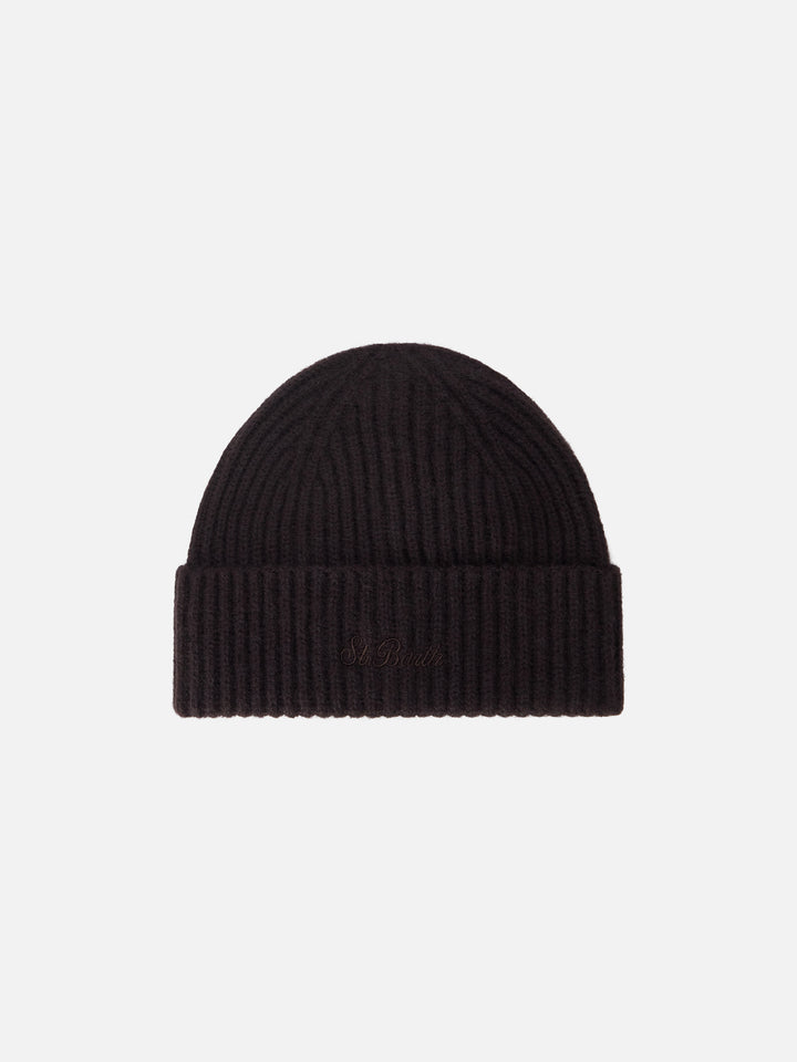 Berretto Wengen marrone in cashmere