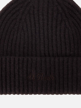 Berretto Wengen marrone in cashmere