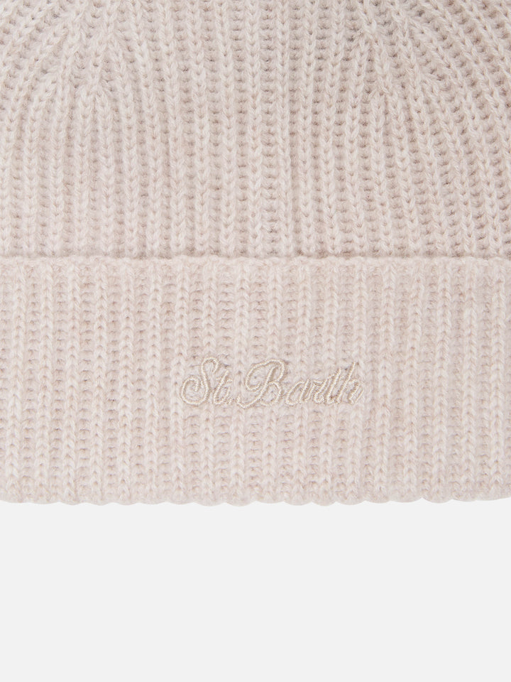Gorro de cachemir Wengen beige 
