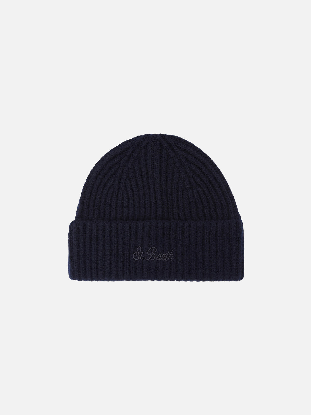 Navy blue Wengen cashmere beanie
