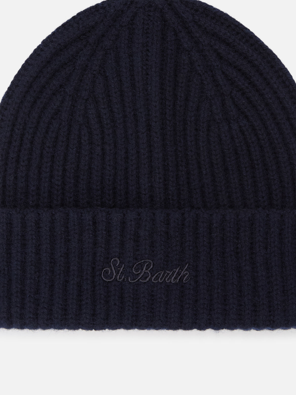 Navy blue Wengen cashmere beanie