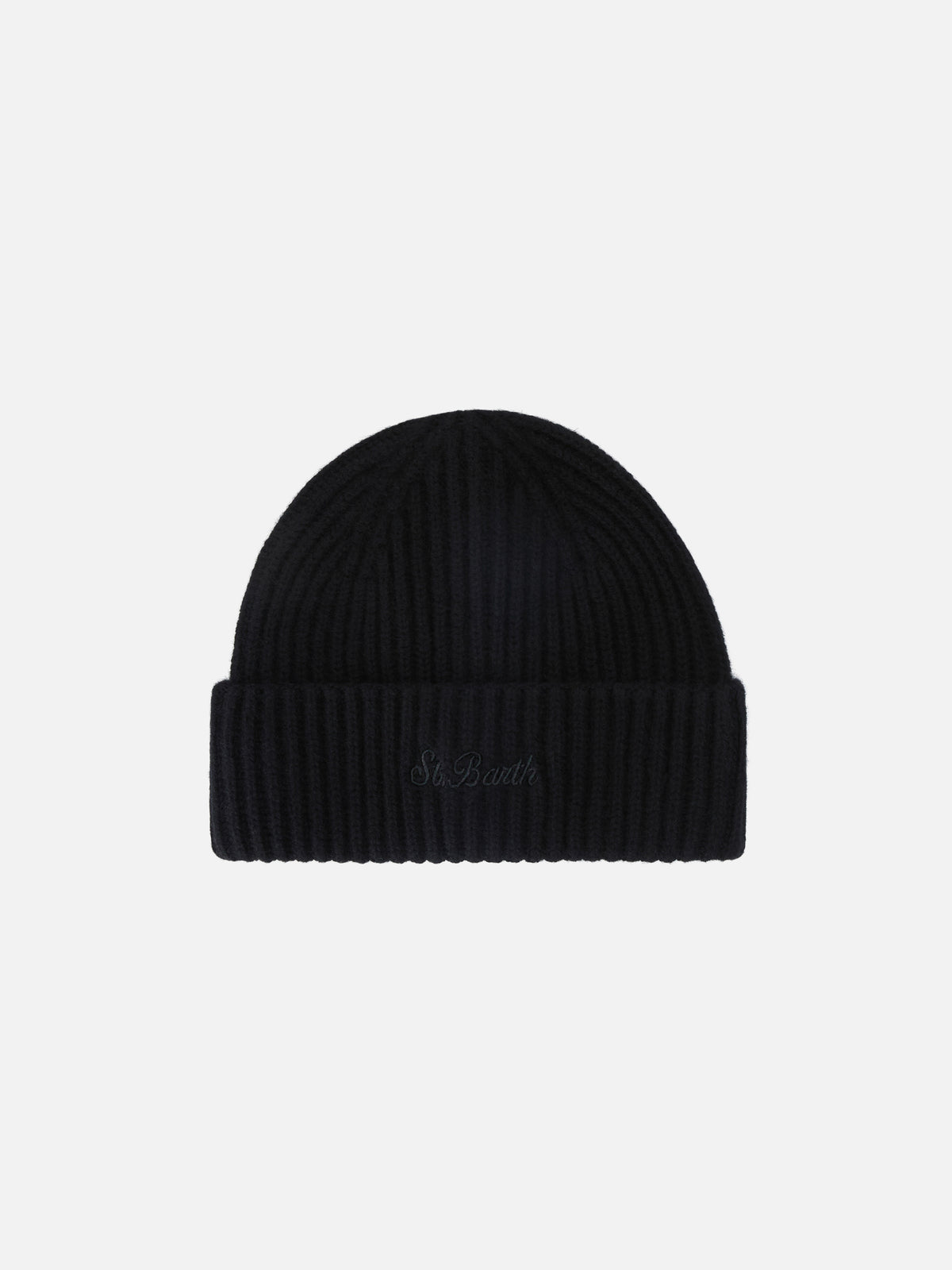 Gorro beanie Wengen de cachemir negro 