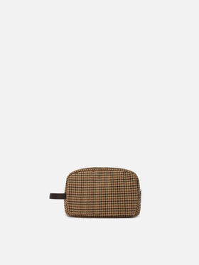 Vanity case Westwood Wool in misto lana pied de poule