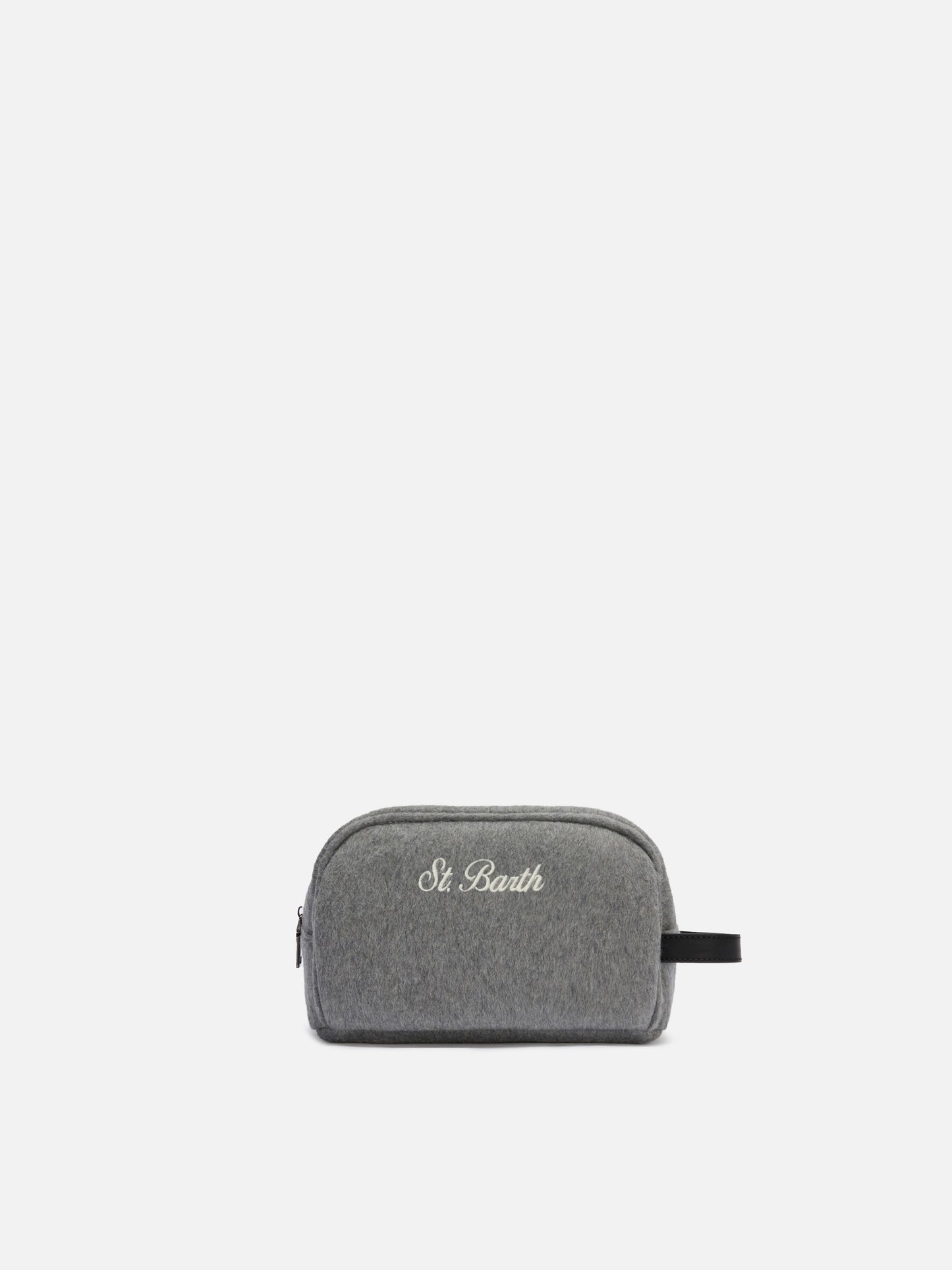 Westwood Vanity Case in gray wool blend felt