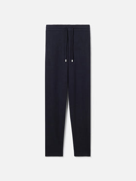 Man knitted blue jogger pants Walton