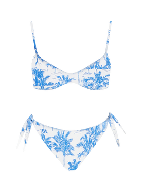 Bikini da donna a bralette scollolato May Yali toile de Jouy 