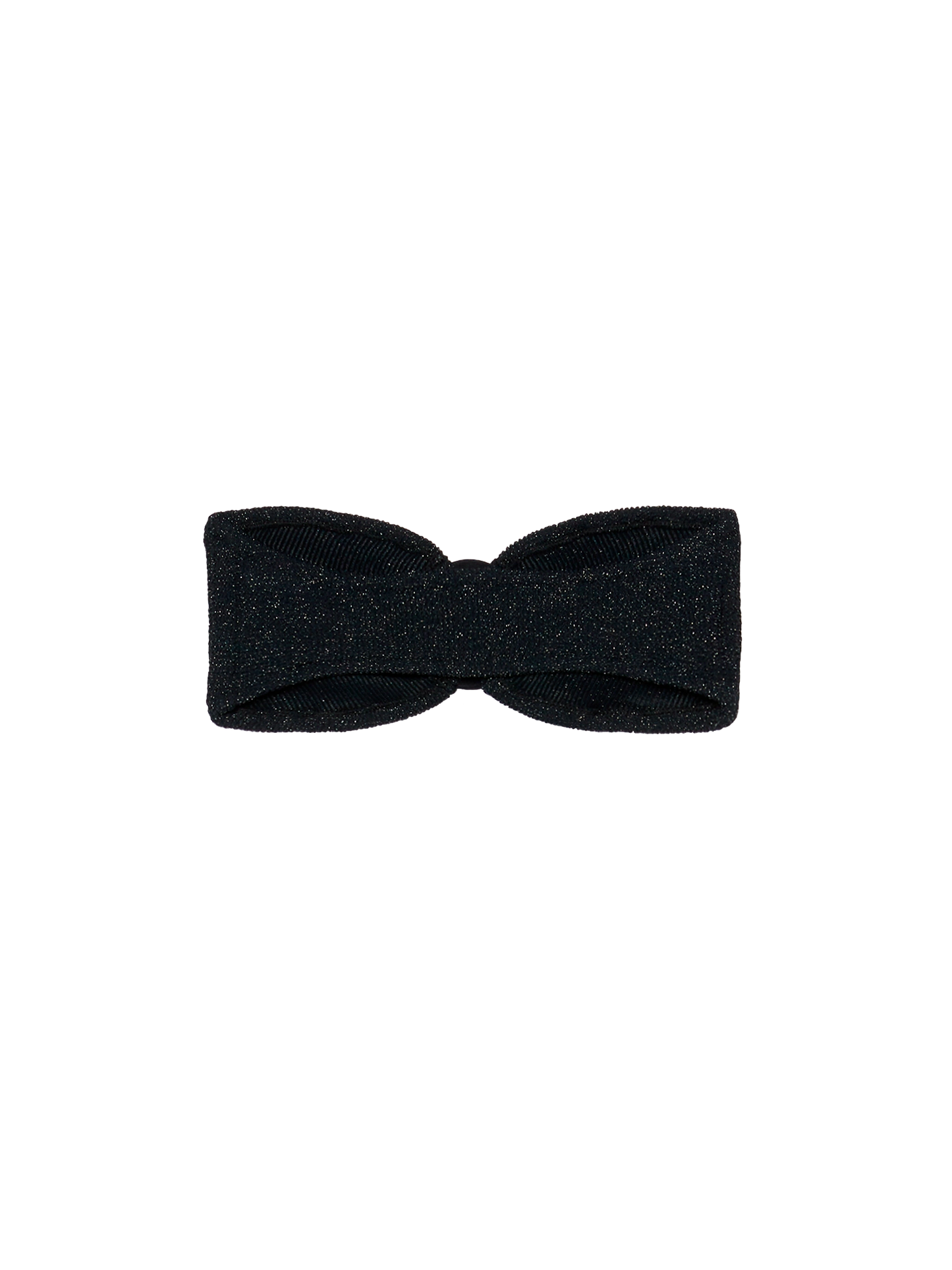Yulia black lurex crinkle bandeau top