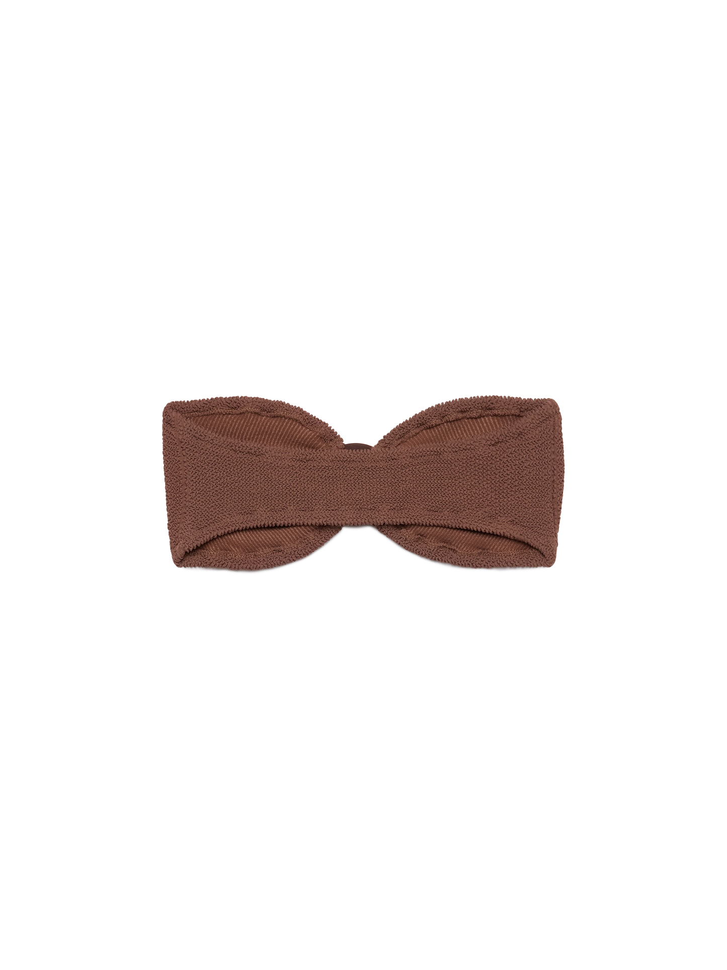 Yulia braunes Crinkle-Bandeau-Top
